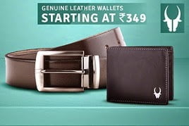 WildHorn Genuine Leather Wallets & Belts: Flat 50% - 94% Off