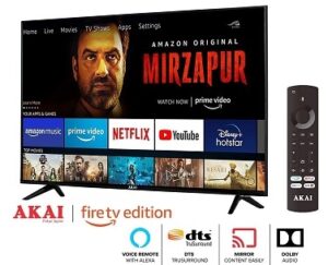 AKAI 108 cm (43 Inches) Fire TV Edition Full HD Smart LED for Rs.22749 @ Amazon