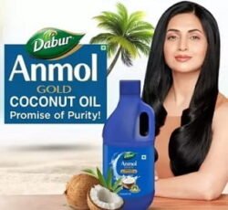 Dabur Anmol Gold Coconut Hair Oil (1 L) worth Rs.399 for Rs.247 @ Flipkart