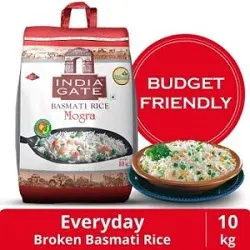 India Gate Basmati Rice Bag Mogra 10kg for Rs.519 @ Amazon Pantry