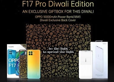 OPPO F17 Pro (8GB RAM 128GB Storage) Gift Box for Rs.23990 @ Amazon