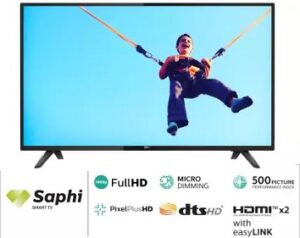 Philips 108cm (43 inch) Full HD LED Smart TV for Rs.23999 @ Flipkart
