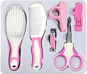 SYGA 6 Pcs Health Care Kit for Newborn Baby Kids Nail Hair Grooming Brush for Rs.199 @ Amazon