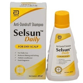 Selsun Daily Anti-Dandruff Shampoo for Dry Scalp 60ml