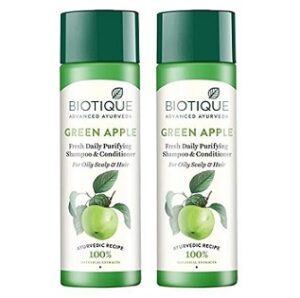 Biotique Bio Green Apple Fresh Daily Purifying Shampoo And Conditioner 120ml