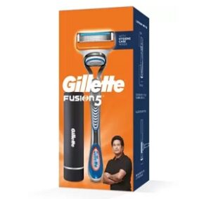Gillette Fusion Razor (Sachin Tendulkars Pack) with Hygiene Case