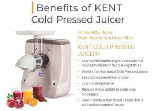 KENT 16022 800ml Cold Pressed slow Juicer Plus for Rs.5500 @ Amazon
