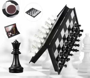 Miss & Chief Magnetic Chess Board Game with folding and storage