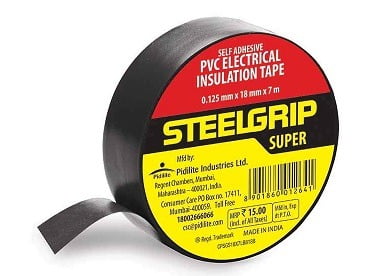 Pidilite Steelgrip Self Adhesive PVC electrical Insulation Tape 6.50 ...