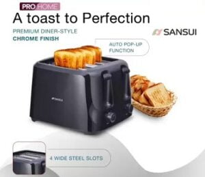 Sansui Colossus 4 slice 1400 W Pop Up Toaster for Rs.1399 @ Flipkart