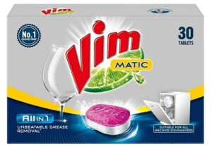 VIM Matic Dishwash All In One Tablets, 30 Tablets worth Rs.1200 for Rs.600 @ Amazon