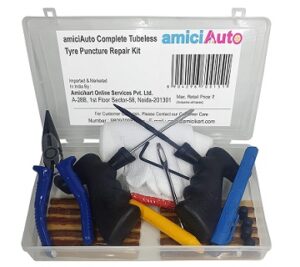 amiciKart Auto Complete Tubeless Tyre Puncture Repair Kit for Rs.449 @ Amazon