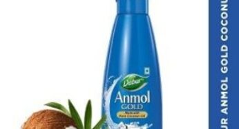 Dabur Anmol Gold 100 % Pure Coconut Oil – 600ml worth Rs.261 for Rs.199 @ Amazon