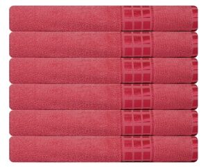 Eurospa Set of 6 Cotton Bath Towel