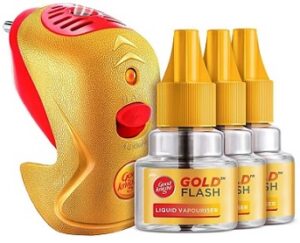 Good Knight Gold Flash - Mosquito Repellent (Machine + 3 Refills)
