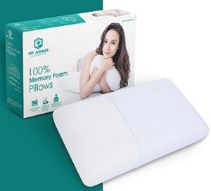 MY ARMOR Orthopedic Memory Foam Pillow King Size (24″ x 15″x 5″) for Rs.1349 @ Amazon