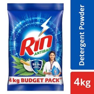 RIN Anti-Bacterial Detergent Powder 4 kg worth Rs.362 for Rs.320 @ Amazon