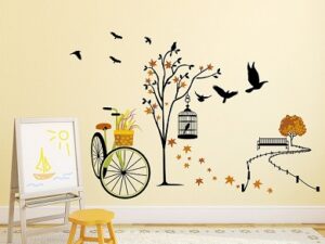 Solimo Wall Sticker for Living Room (140 cm x 100 cm)
