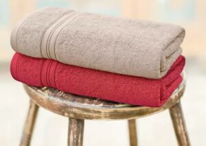 Swiss Republic Cotton 480 GSM Bath Towel (Pack of 2)