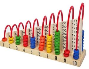 Trinkets & More - Wooden Abacus Counting Addition Subtraction | Maths Learning Early Educational Kit Toy