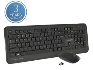 Amkette Wi-Key Plus 2.4 GHz USB Wireless Keyboard & Mouse Combo for PC