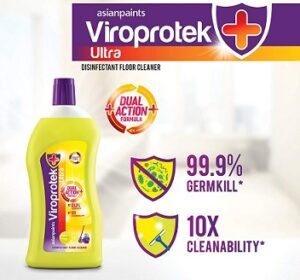Asian Paints Viroprotek Ultra Disinfectant Floor Cleaner Citrus- 1 L for Rs.99 @ Amazon