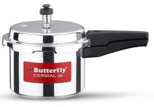 Butterfly Cordial Induction Base Aluminium Pressure Cooker, 3 litres
