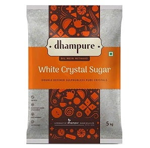 Dhampure White Crystal Sugar 5kg for Rs.219 @ Amazon
