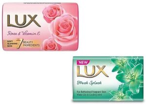 Lux Soft Touch French Rose & Almond Oil (150g x 3) and Lux Fresh Splash Water Lily & Cooling Mint (150g x 3)
