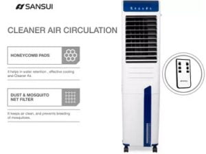 Sansui 47 L Tower Air Cooler Aero E47 with Remote Control