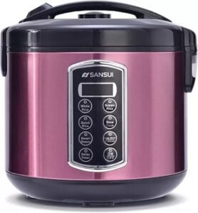 Sansui Deluxe Plus Electric Rice Cooker with Steaming Feature (1.8 L)