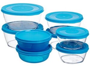 Signoraware Crystal Clear Container Set, 6-Pieces + 2-Pieces Free Buddy Bowl