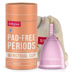 Sirona Reusable Menstrual Cup for Women for Rs.275 @ Amazon