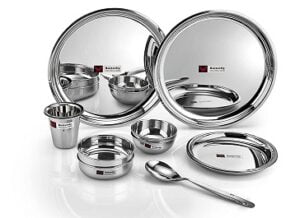 Butterfly Stainless Steel Premium Tiffin Set, Tableware, 14 Pieces for Rs.805 @ Amazon