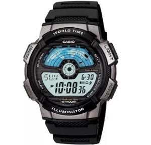 CASIO D085 Youth Digital Watch with World Time