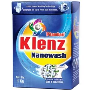 pitambari Klenz Nano Wash Detergent Powder for Top and Front Load Machines 1Kg