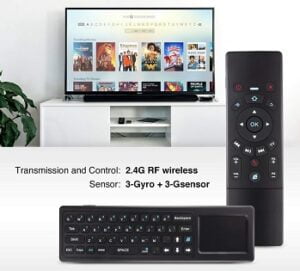 SEC Updated Air Mouse 2.4G Wireless Mini Keyboard Touch Pad with IR Learning for Android TV for Rs.1471 @ Amazon
