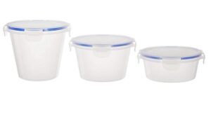 Solimo Plastic Kitchen Storage Container Set of 3