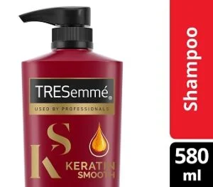 Tresemme Keratin Smooth Shampoo, With Keratin And Argan Oil For Straighter, Smoother And Shinier Hair, 580 ml