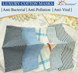 DR. MOREPEN Men’s Cotton Washable Reusable Printed Masks (Large) – Pack of 5 for Rs.349 @ Amazon