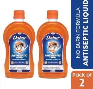 Dabur Sanitize Antiseptic Liquid (525 ml x 2)