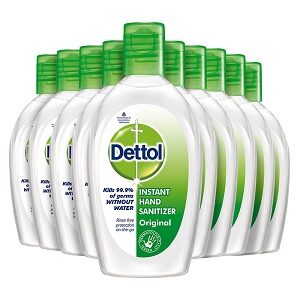 Dettol Original Germ Protection Alcohol based Hand Sanitizer (50ml x 10)
