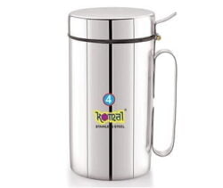Komal White Cap Stainless Steel Oil Can 1200 Ml for Rs.485 @ Amazon
