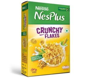 Nestle NesPlus Breakfast Cereal - Crunchy Flakes with Corn & Oats 475g