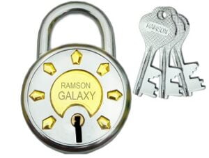 Ramson Steel Galaxy Double Locking 6 Levers 3 Keys Lock (50mm) for Rs.116 @ Amazon