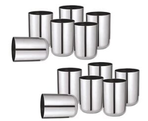 Sorabh RGP Premium Quality Stainless Steel Royal Glass 7 cm (Set of 12) for Rs.414 @ Amazon