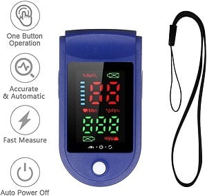 A&Y BRAND Fingertip Pulse Oximeter Blood Oxygen Saturation for Rs.750 @ Amazon