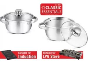 Classic Essentials Pack of 2 Cook and Serve Casserole Set (1050 ml)