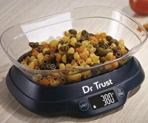 Dr. Trust (USA) Modern Electronic Digital Black LCD Precision Kitchen Weight Machine