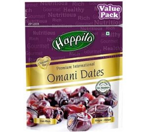 Happilo Premium International Omani Dates Value Pack Pouch 680 g for Rs.338 @ Amazon